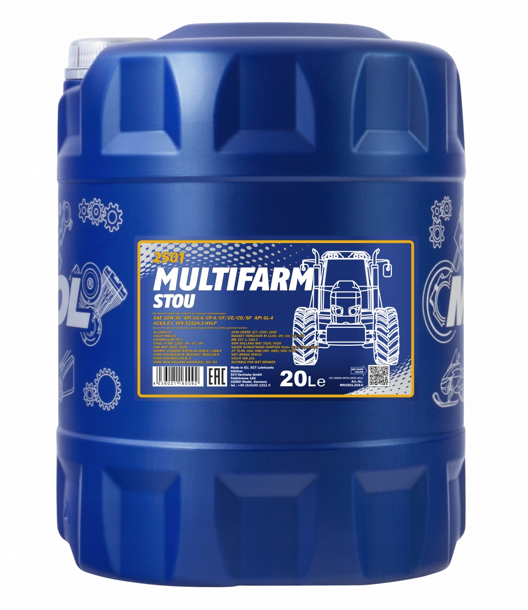 Olej Mannol Multifarm STOU 10w30 2501 20L