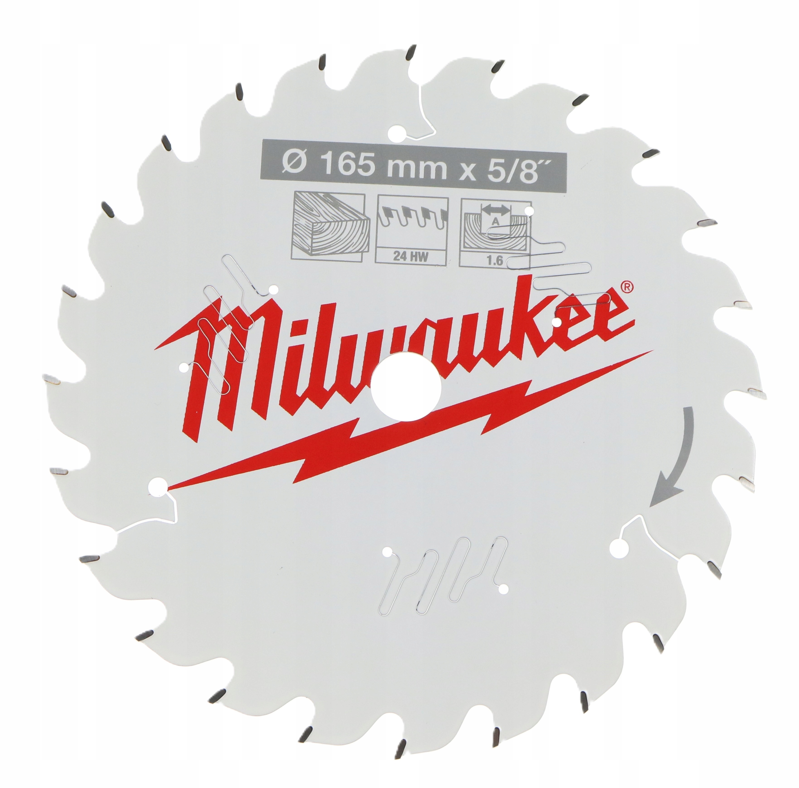 Tarcza Do Drewna Pilarka 165x15.87x1.6x24T Milwaukee 4932471311