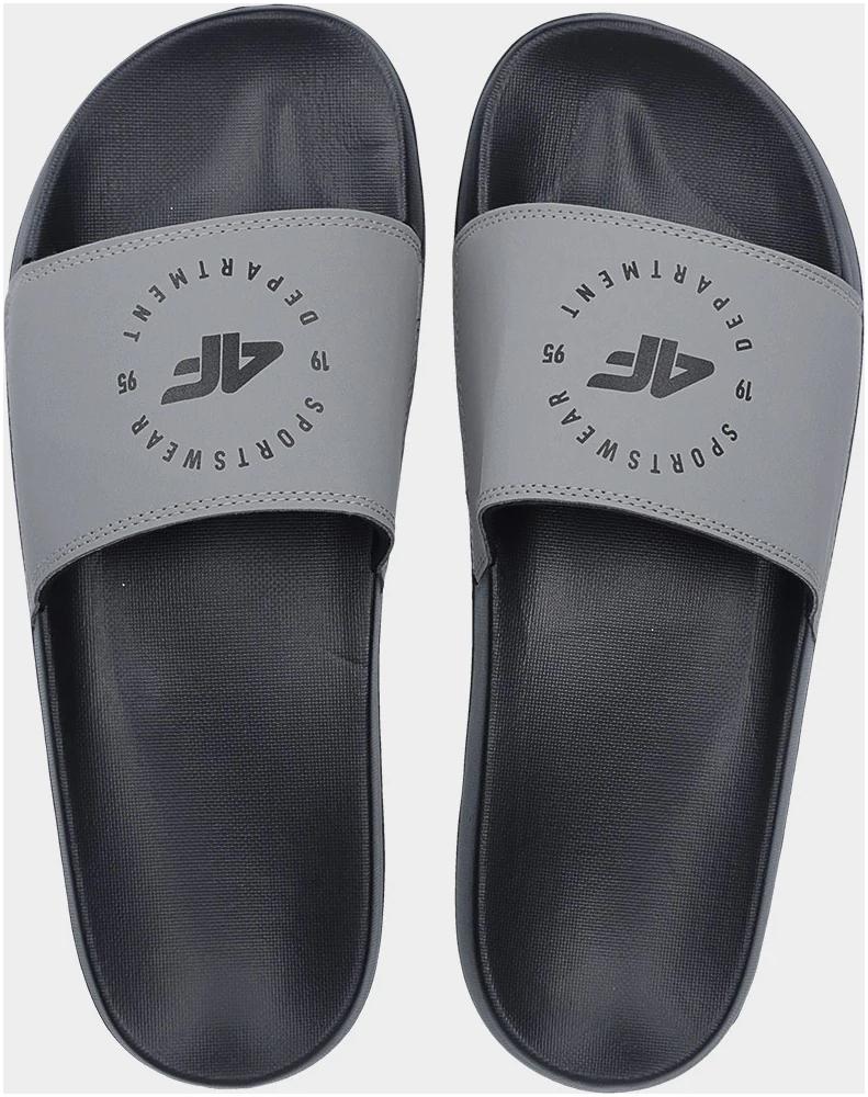 KLAPKI 4F MESKIE WSUWANE PLAŻOWE BASENOWE - Szare r. 45