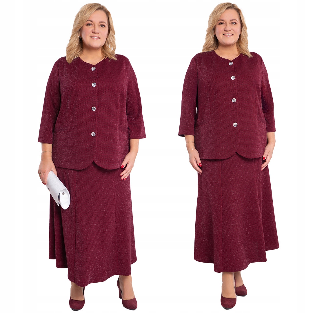 Bordový komplet s knoflíky 62