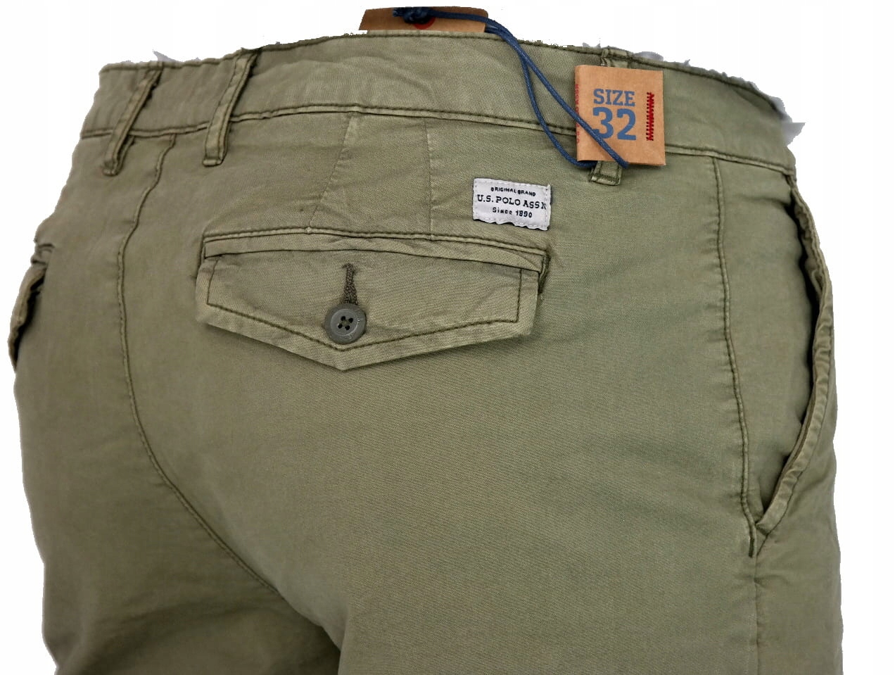 U.S. POLO ASSN. Spodenki męskie SUSP7 khaki 33 Rozmiar 33