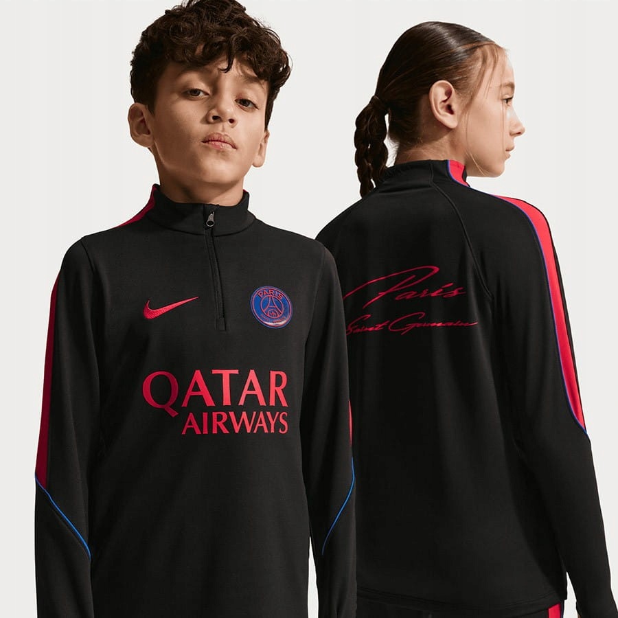 Bluza Nike Psg Strike Drill Top Junior II2446-010 Czarny, L (147-158)