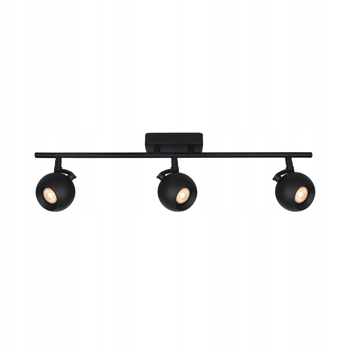 Stropní svítidlo černá, lišta 58 cm, trojité nastavitelné reflektory Italux