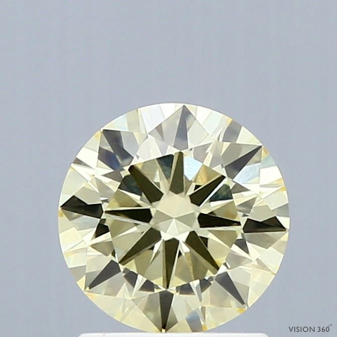 Diament laboratoryjny kolorowy 1.34ct ROUND Fancy Light Yellow VVS2 (IGI)