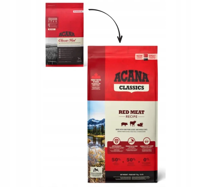 Levně Acana Classic Red Meat 2kg Krmivo pro psy s červeným masem