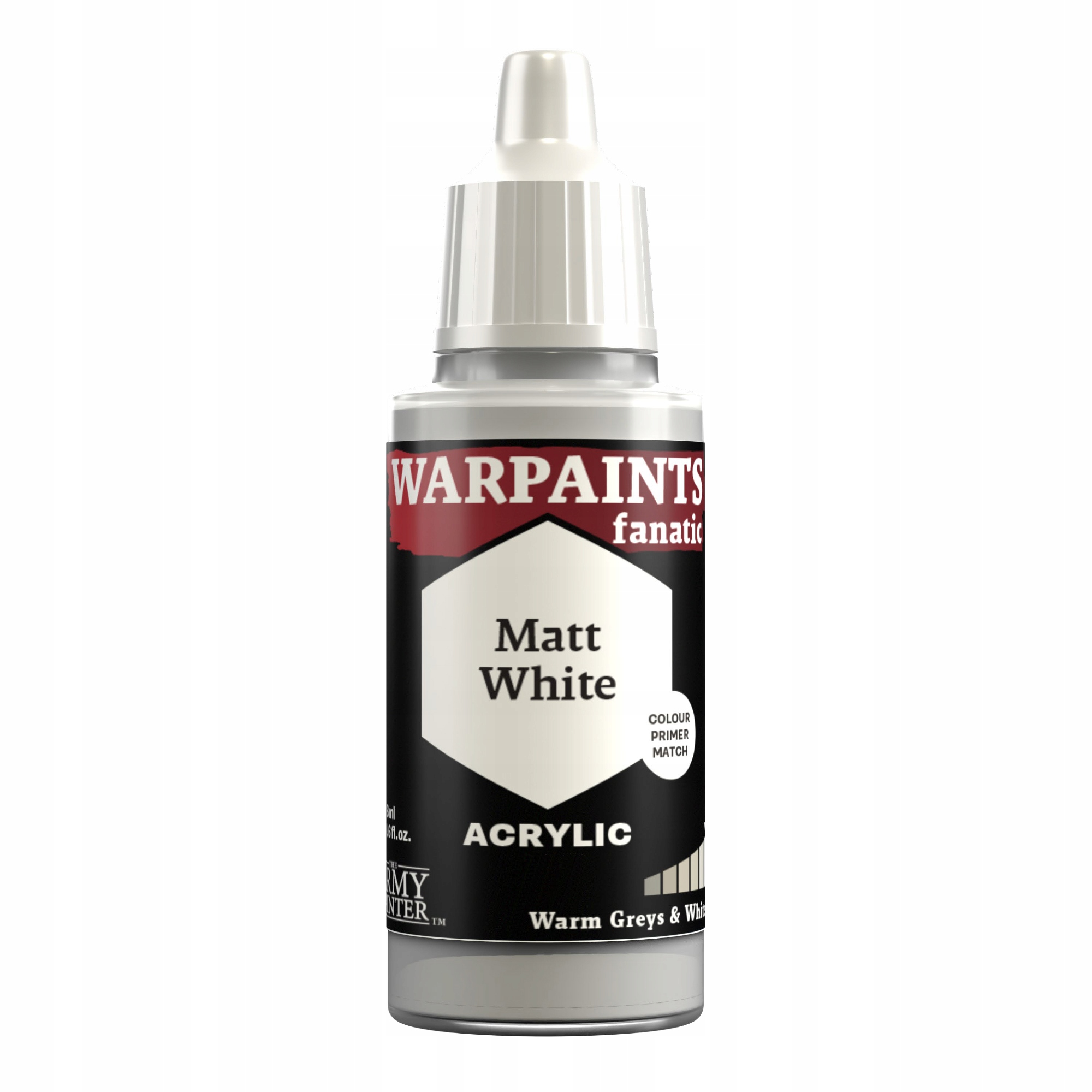 FARBKA THE ARMY PAINTER WARPAINTS FANATIC - MATT WHITE 18ml Nazwa The Army Painter: Warpaints - Fanatic - Matt White