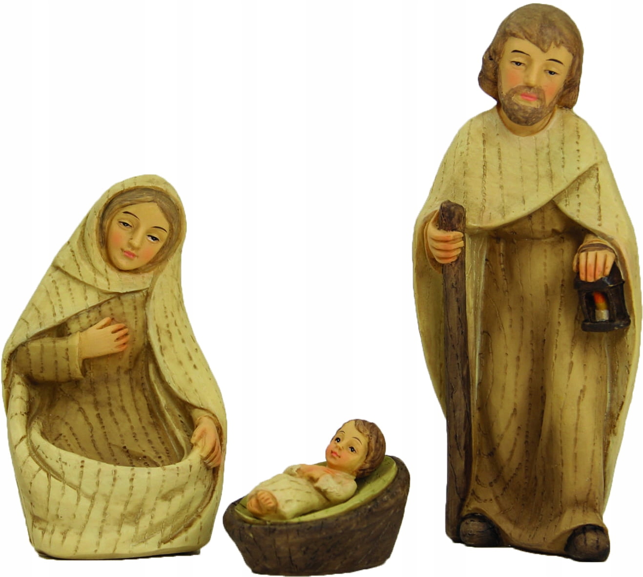 Svatá rodina Moderní dřevěný vzhled – výška 15 cm