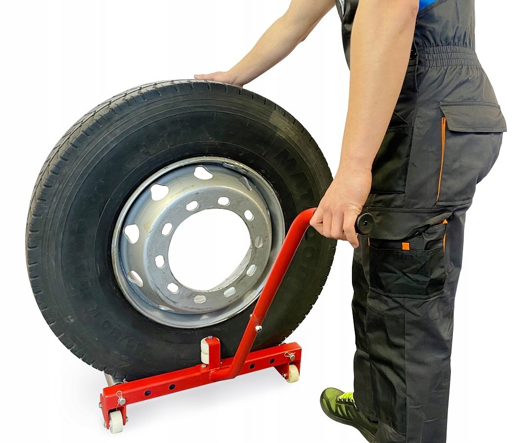 

Wózek do transportu kół ciężarowych, udźwig 150 kg