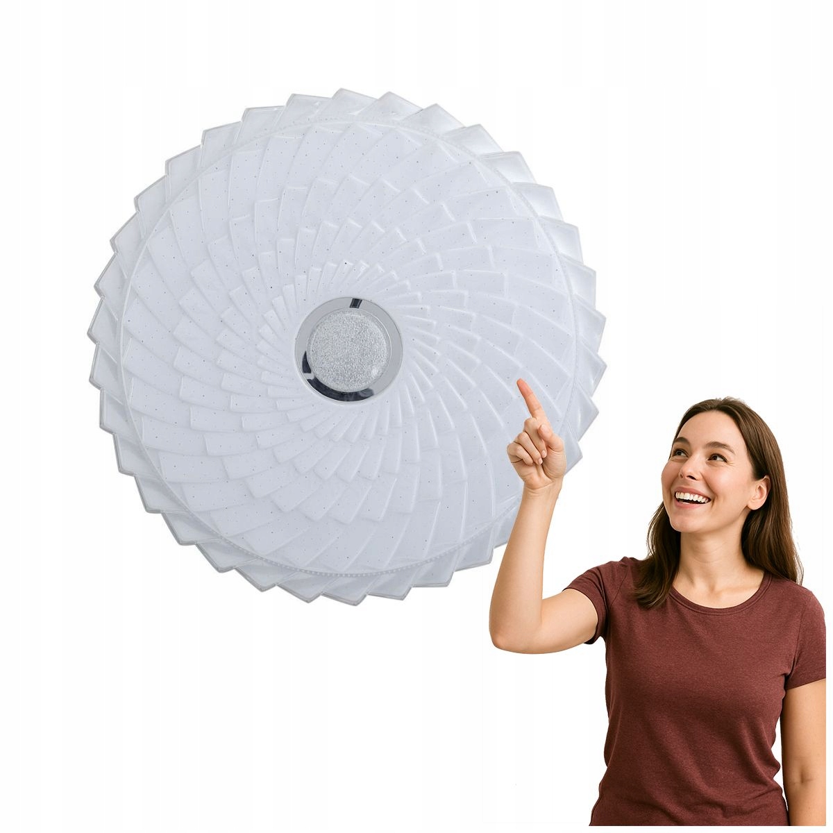 Moderní stropní svítidlo Led Arni 48W bílá do obývacího pokoje, Italux