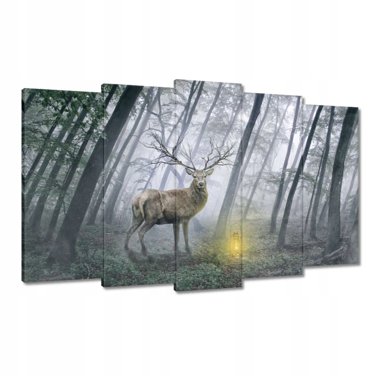 Obrazy 100x60 Jelen v lese