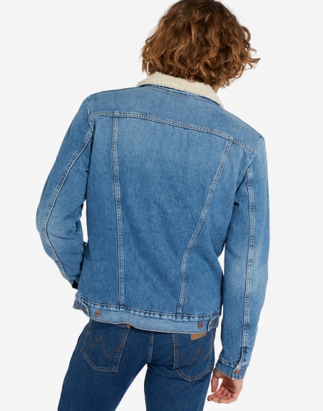 KURTKA MĘSKA WRANGLER 124MJ SHERPA W4MSUG10K R.L Rodzaj jeansowa
