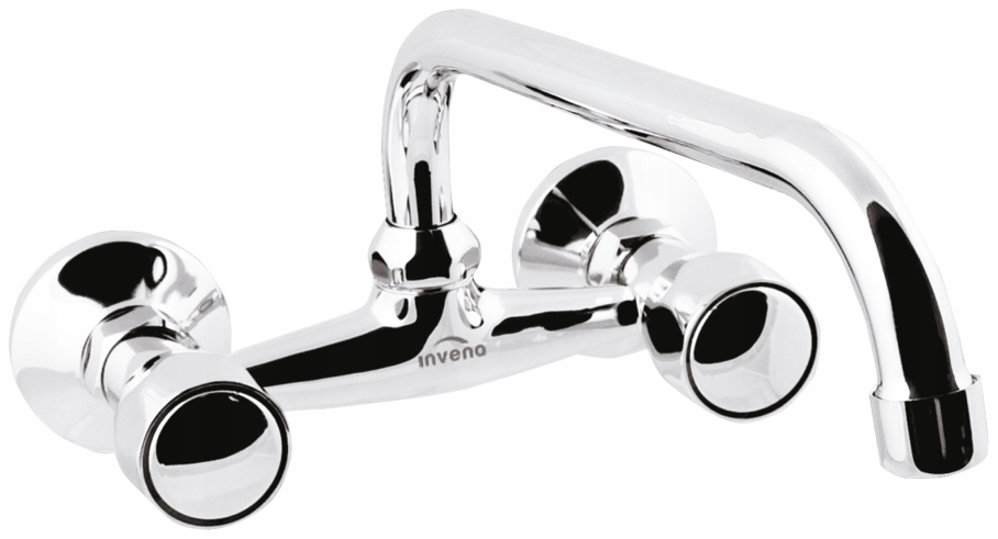 Invena Bateria Umywalkowo-kuchenna Ścienna Modena, Chrom