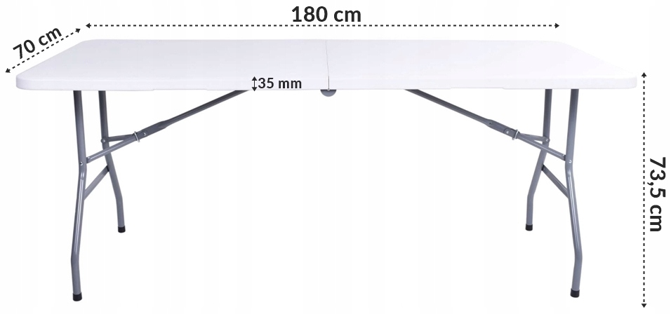Stół Ogrodowy Cateringowy Turystyczny Kempingowy Składany 180cm Stan opakowania oryginalne