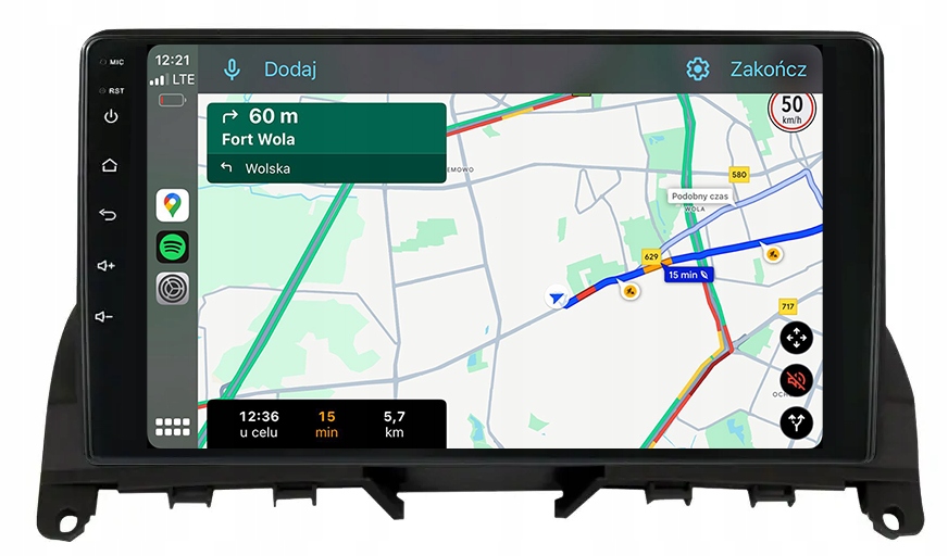 Mercedes W204 Předlift 2007-2010 Rádio Navigace Android TS20 12GB/256GB