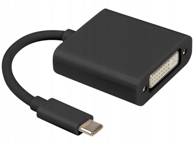 Adapter USB-C - DVI Lanberg AD-UC-DV-01 czarny