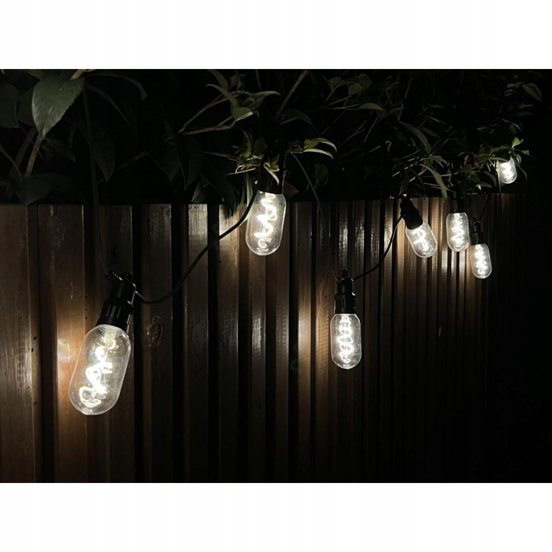 Party Light Venkovní Girlanda 12 Žárovek 12LED Spirálová 6,3 M 230V Saska