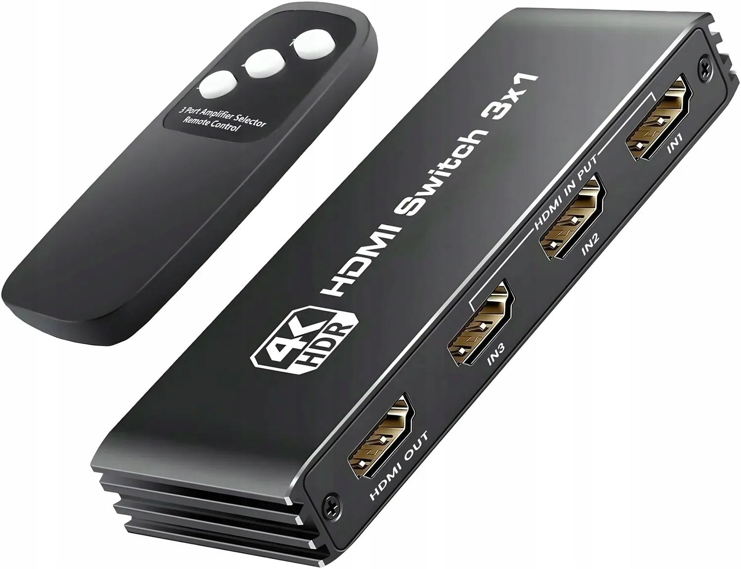 Switch Hdmi 2.0 3x1 Przełącznik Rozdzielacz Ultra Hd Hdcp 2.2 HDR10 4K/60HZ
