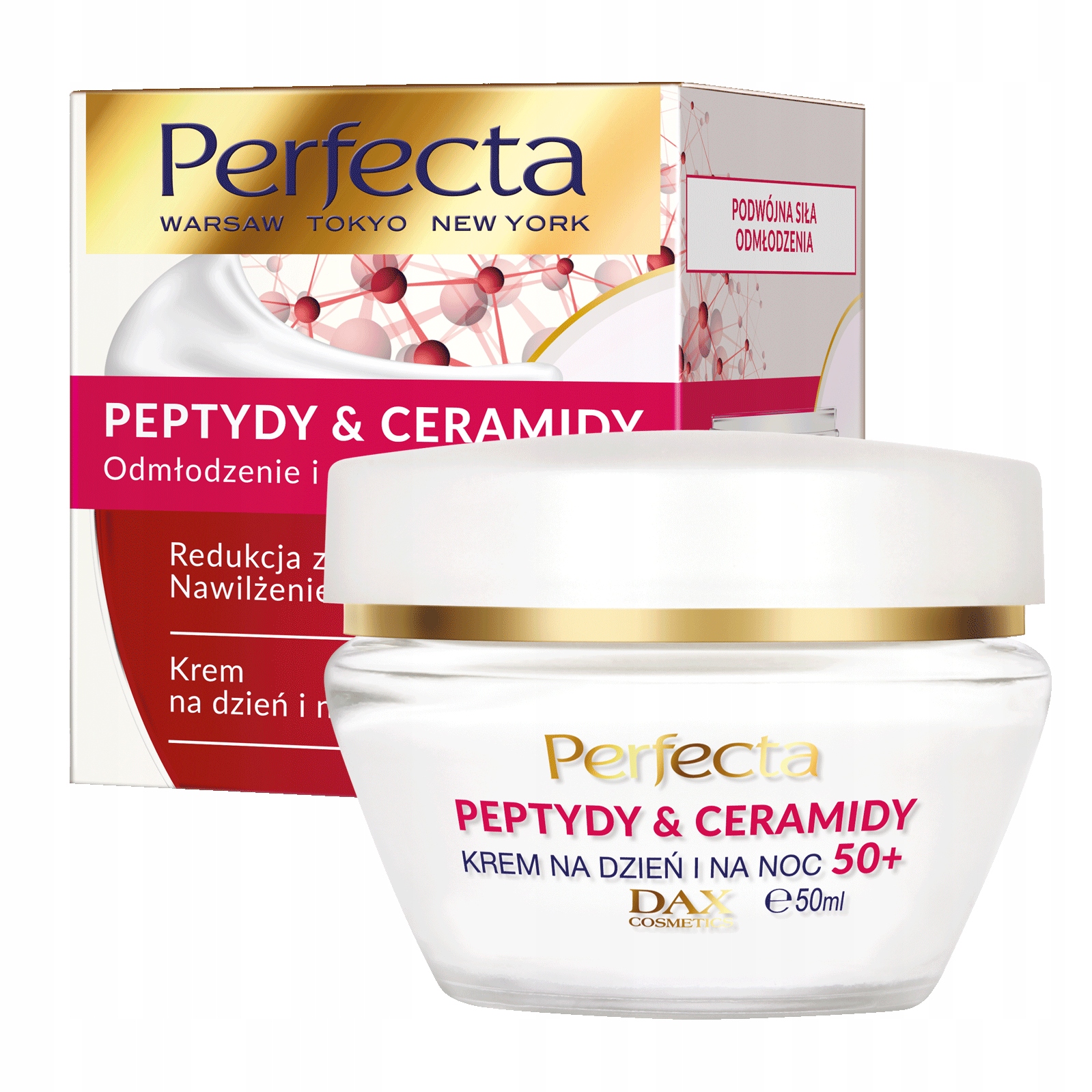 

Perfecta Peptydy i Ceramidy Krem do twarzy 50+