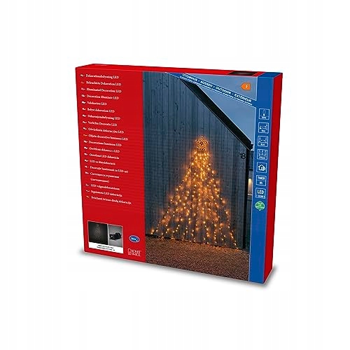 KONSTSMIDE Kurtyna LED Triangel Gwiazda 304 Diody IP44 Zewnętrzna 30V — miniatura 2