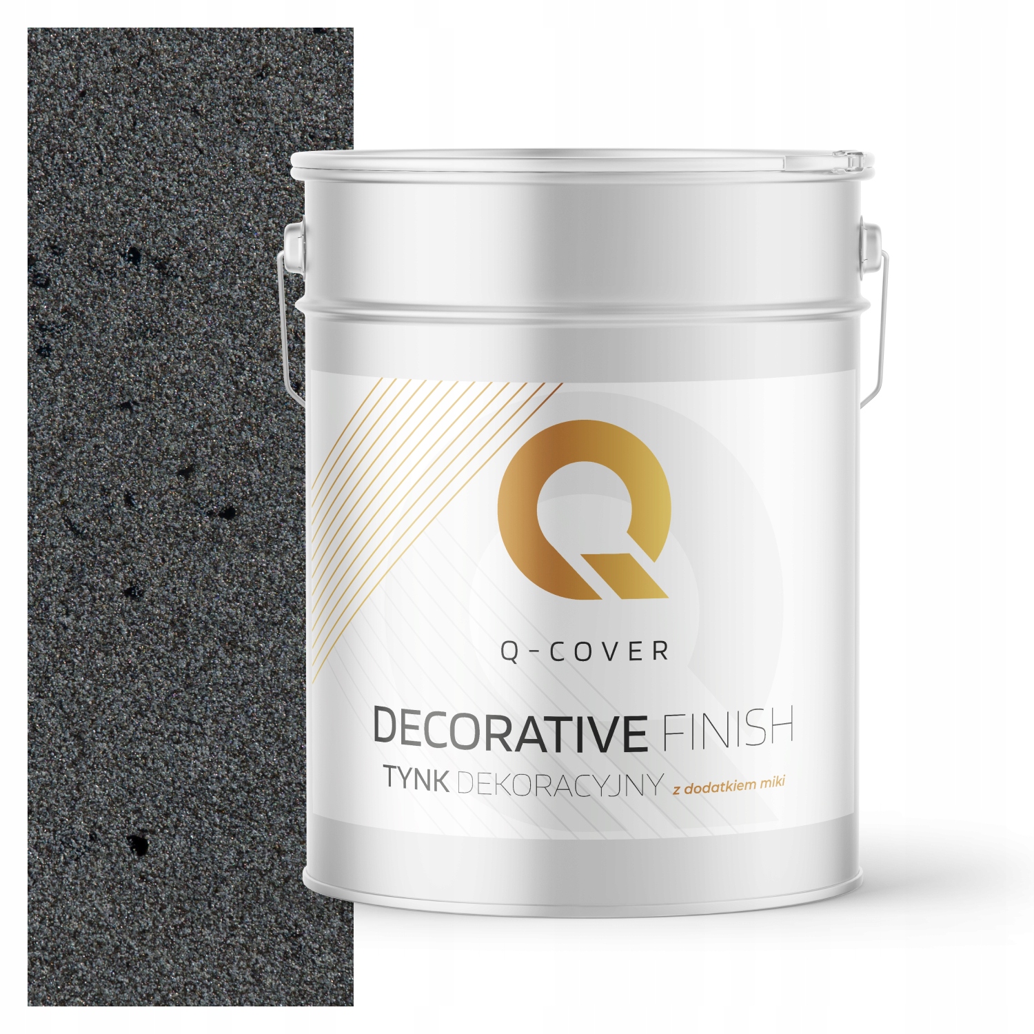 Mozaiková Omítka Jemnozrnná Barva Tmavě Šedá S Černou Mikou D913 15 kg