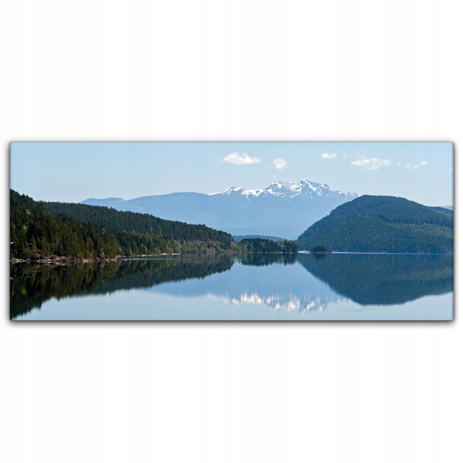

Obraz canvas na ścianę 125x50 Jezioro Śnieg Góry