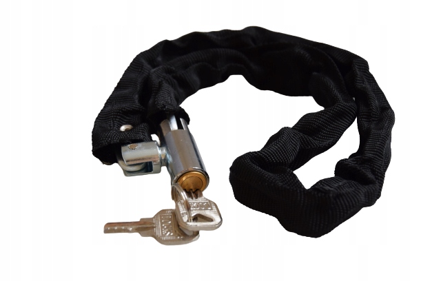ZAPIĘCIE NA ROWER MOTOR ŁAŃCUCH BLOKADA ROWEROWA ZABEZPIECZENIE DO ROWERU Długość 80 cm