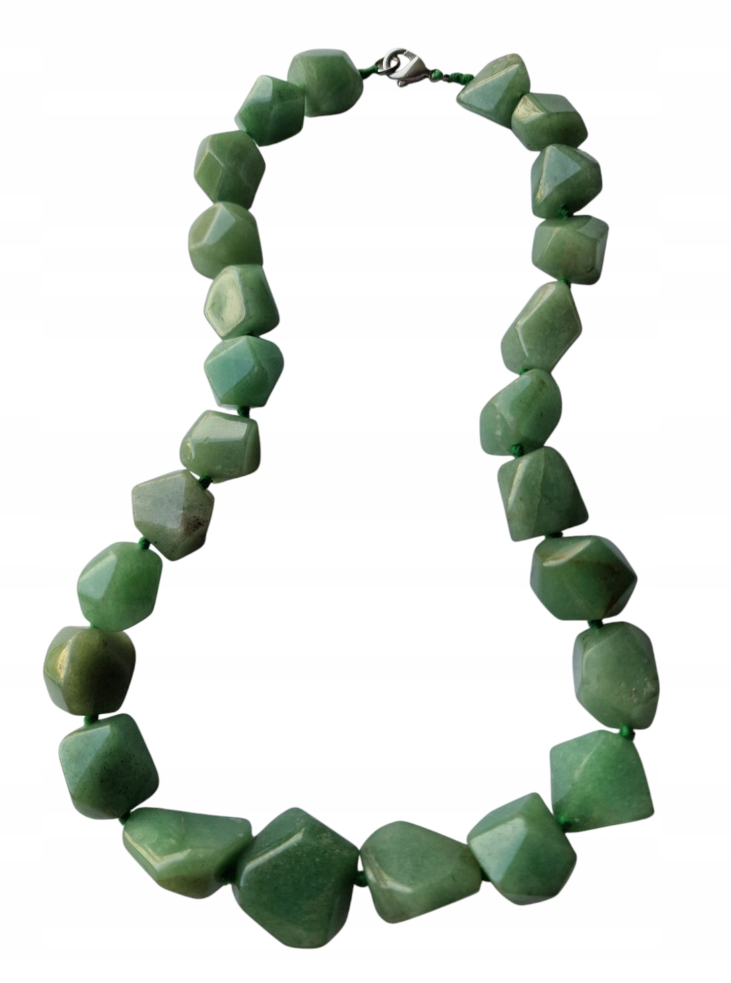 Aventurín Přírodní Zelený Kámen Štěstí Náhrdelník Dobrá Aura