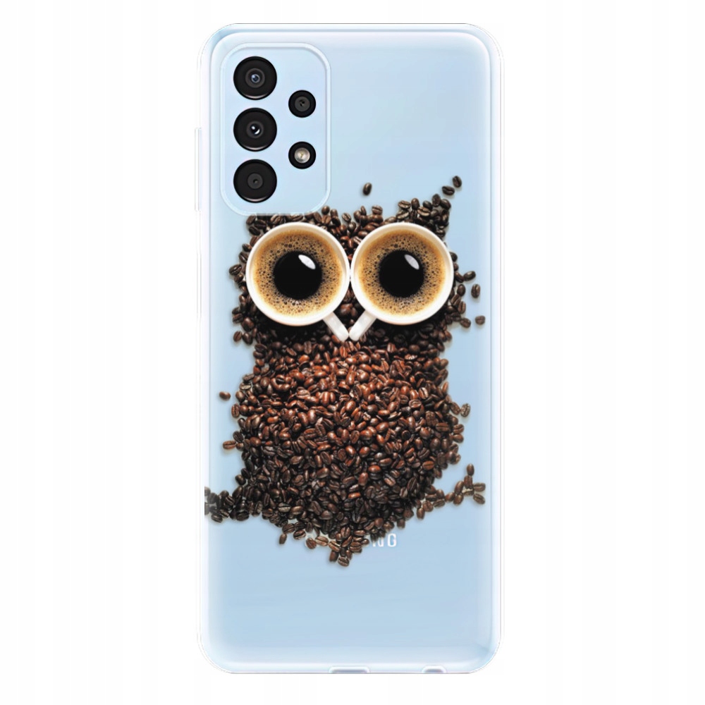 Silikonowe etui iSaprio Owl And Coffee do Samsung Galaxy A13
