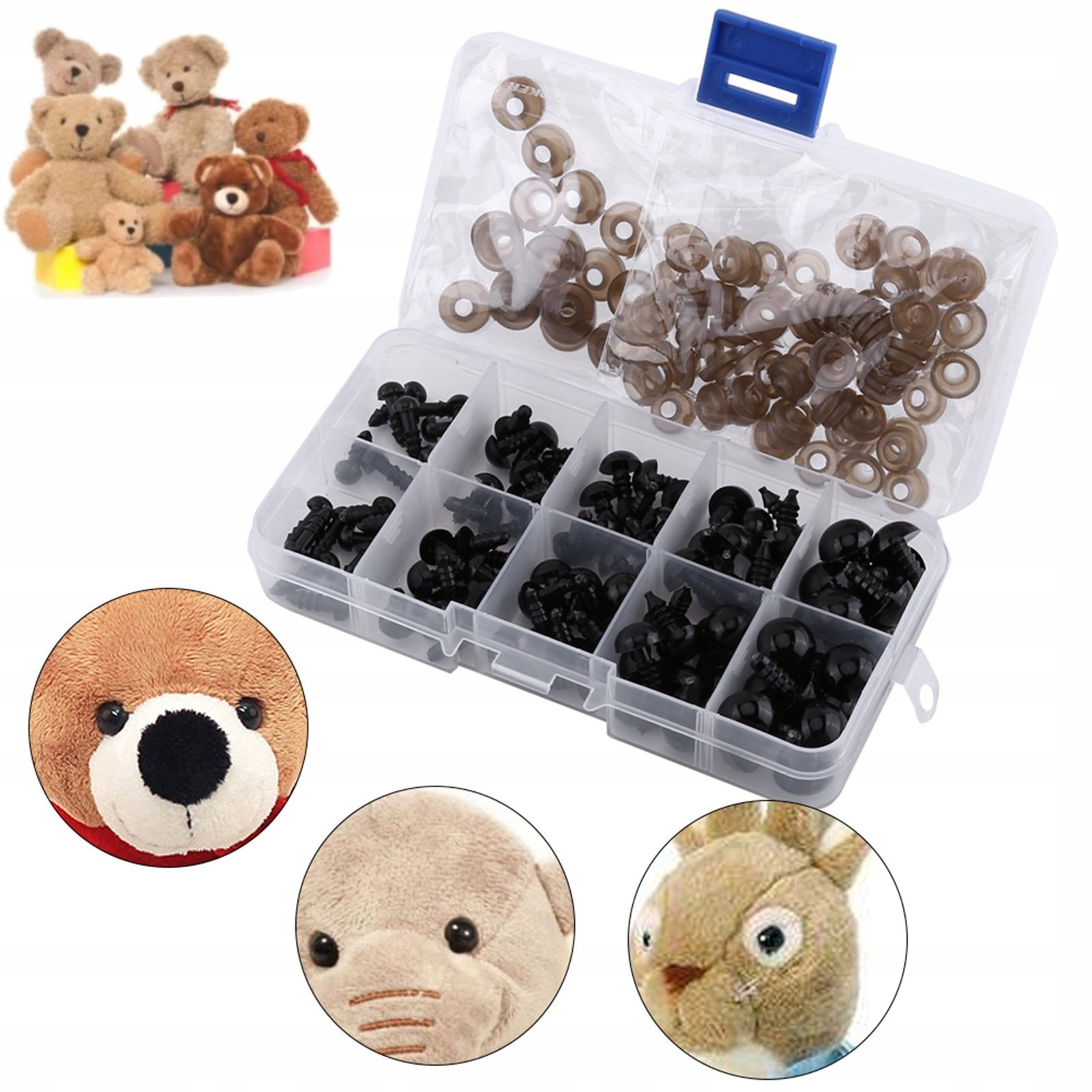 Зажимные люверсы для талисманов 6-12 мм 100 шт.