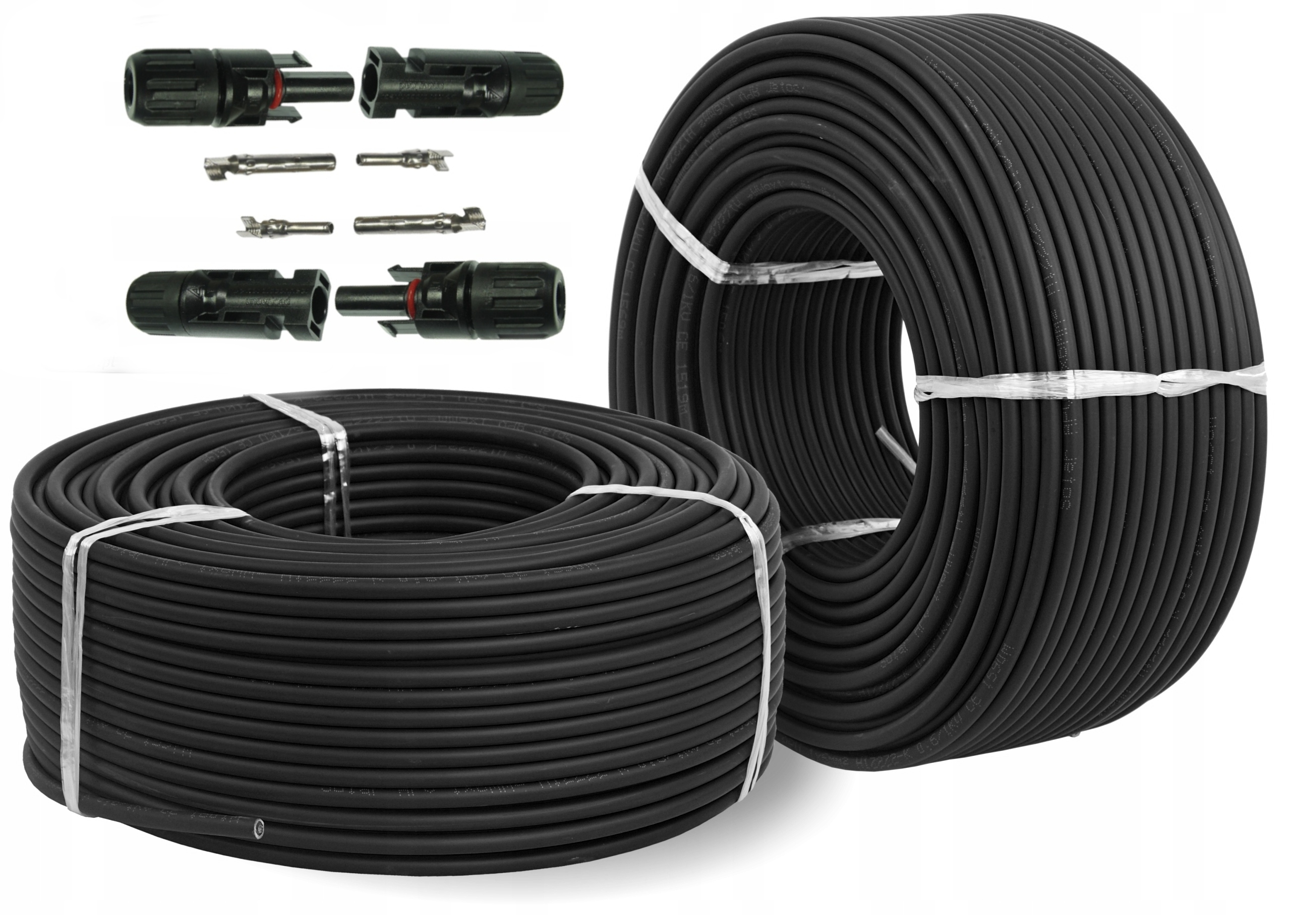 Kabel Przewód Solarny Słoneczny 4mm 1000V MC4 Rolka 100M Neku H1Z2Z2-K