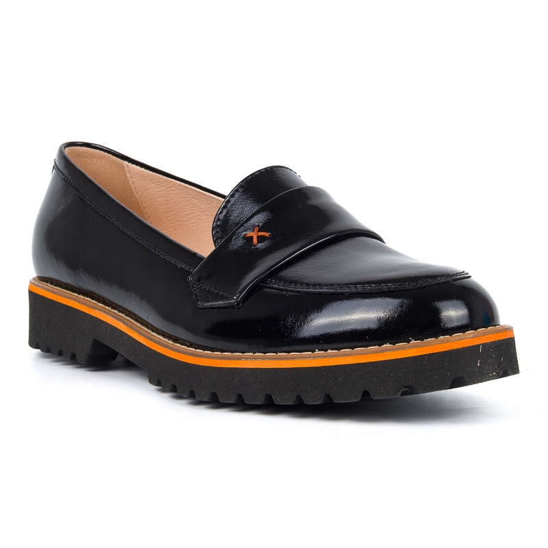 Dámské mokasíny Arka 6908 černé, lakovaná kůže, pohodlné vel. 41 Sellecti