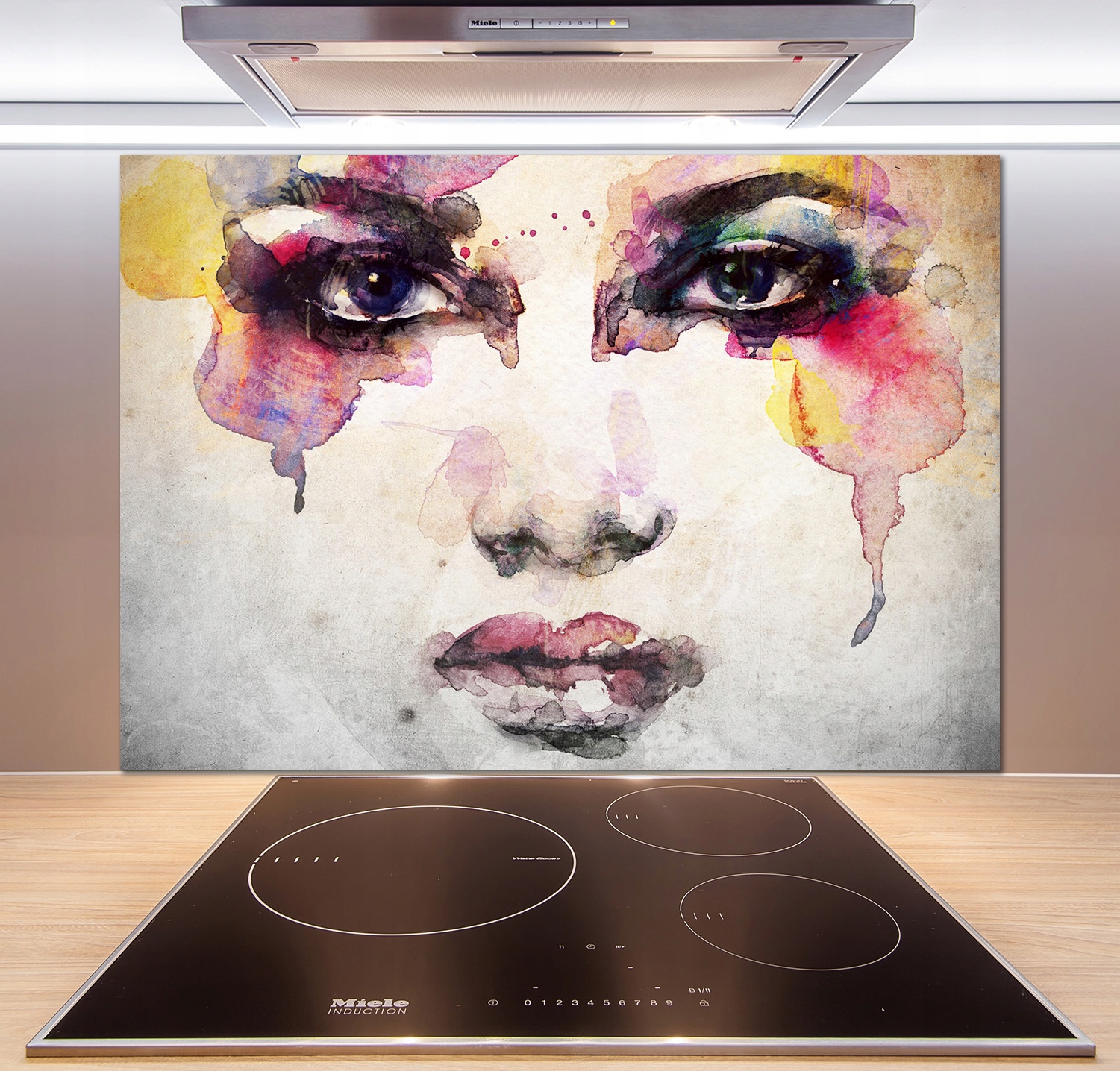 

Panel do kuchni Portret kobiety 100x70 cm + Klej