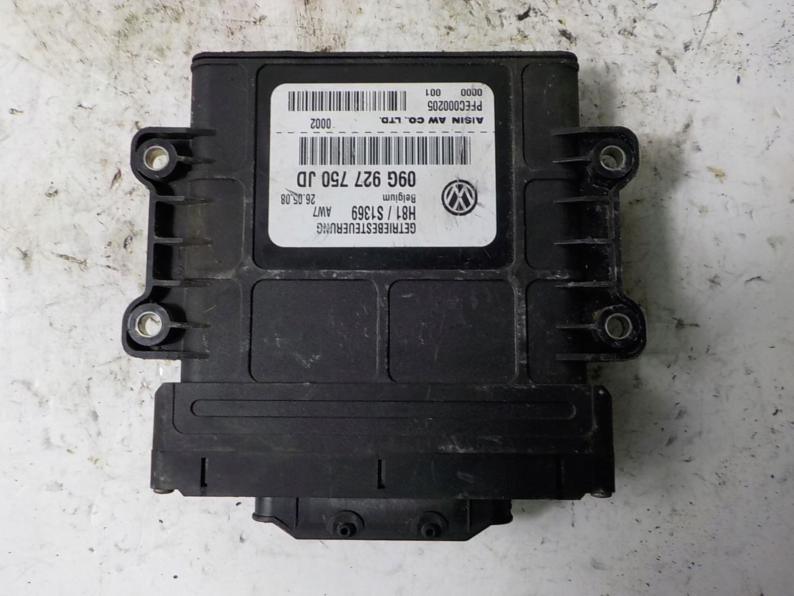 SKODA OCTAVIA II 2.0 FSI computer control unit gearboxes 09G927750JD