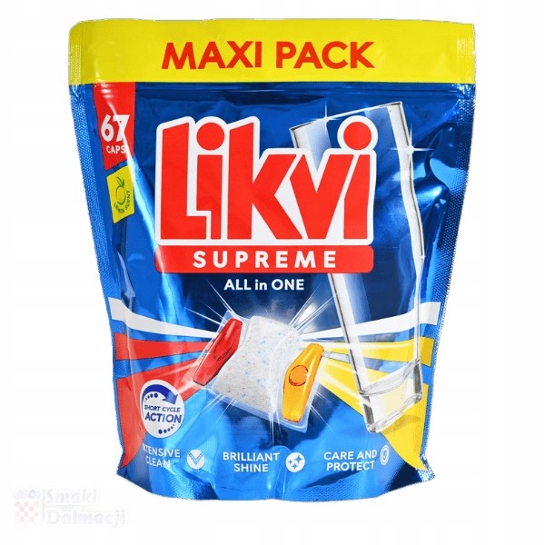 Kapsle do myčky nádobí All-in-One 67 x 15,4 g Likvi
