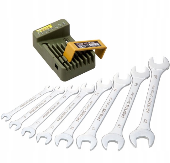 Proxxon 23800 SlimLine zestaw kluczy płaskich 6–22 mm 8 szt. cienkie