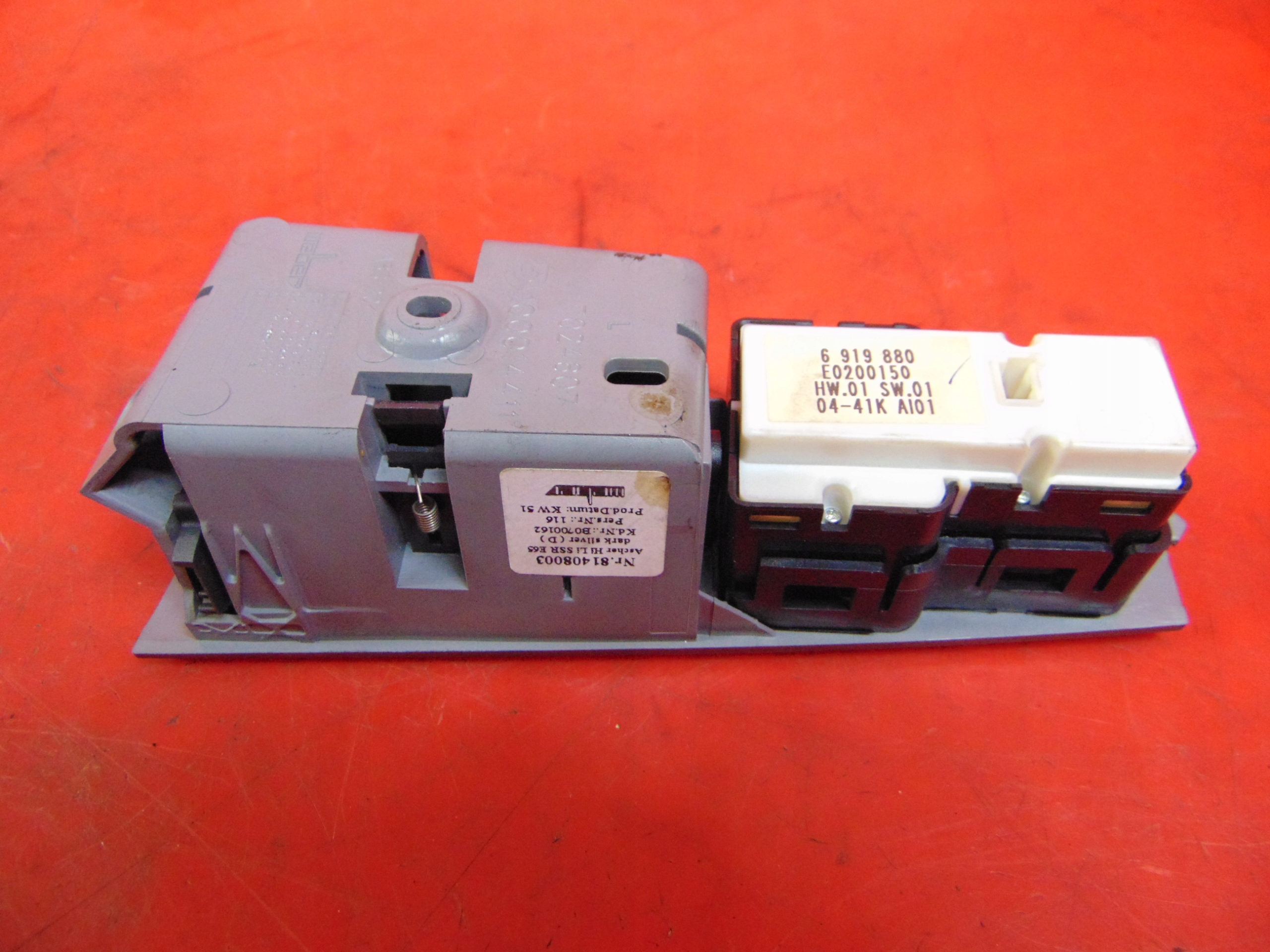 BMW 7 E65 PANEL window control switch left rear part ashtray 6919880 7024607