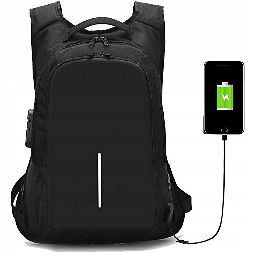 TORBA PLECAK ANTYKRADZIEŻOWY NA LAPTOPA USB 15.6'