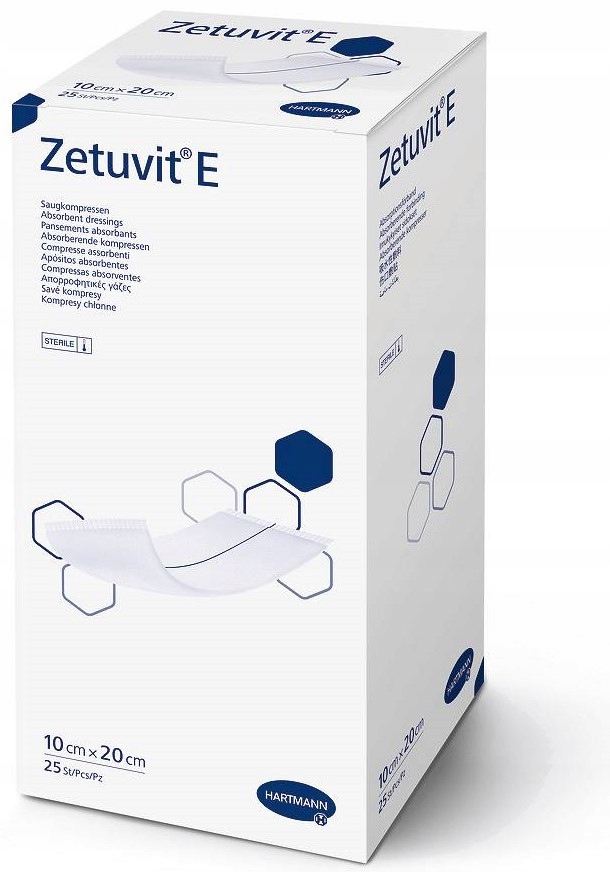 

Hartmann Zetuvit E Sterile 10x20cm, 25szt jałowy
