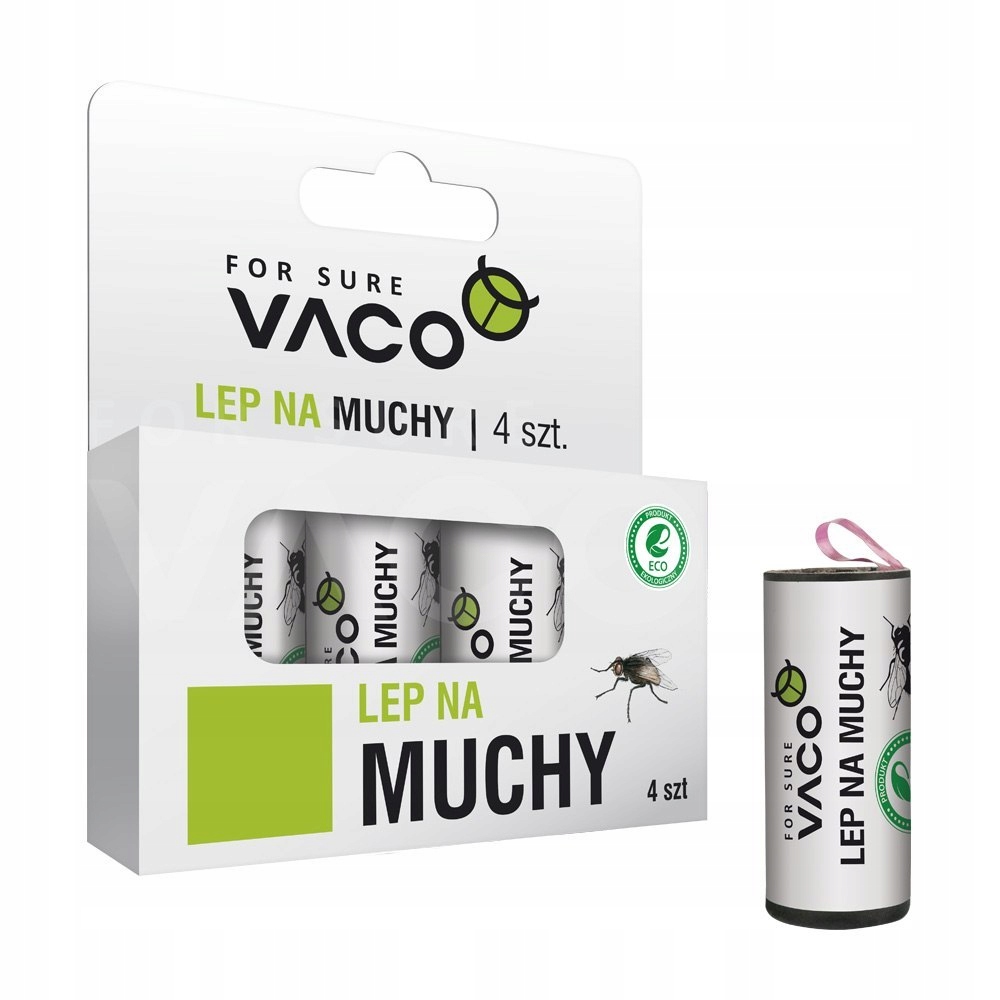 

Lep okrągły na Muchy kartonik 4 sztuki Vaco Eco