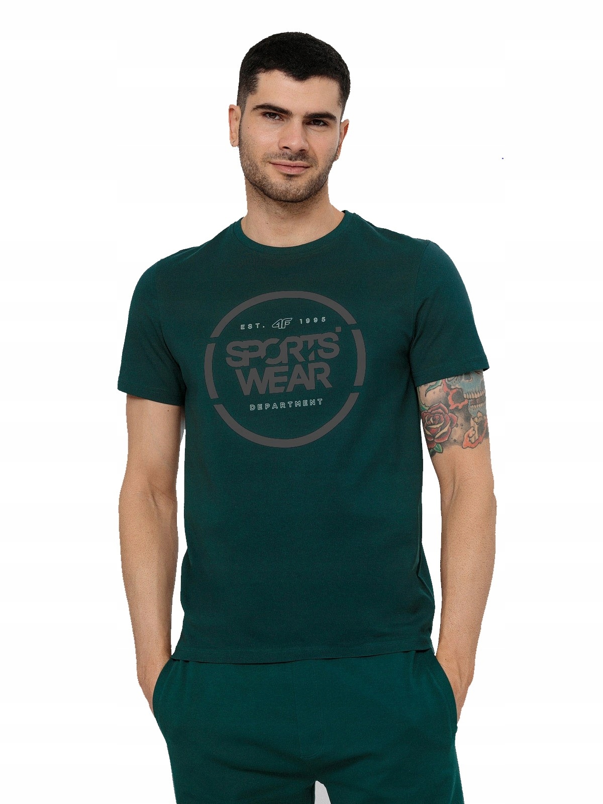 

4F T-shirt Męski Koszulka Bawełna L22 TSM035 XL