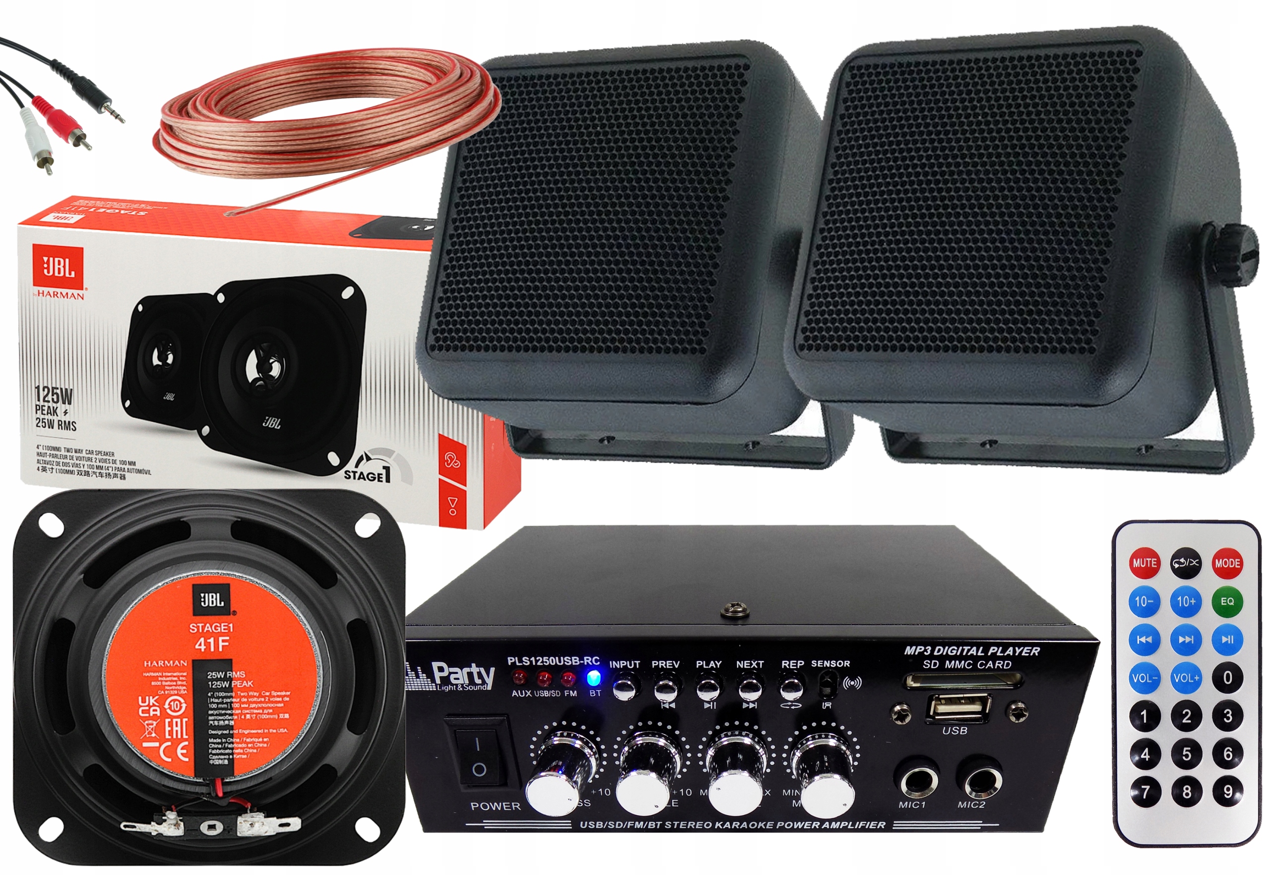 JBL KOLUMNY PODWIESZANE NAŚCIENNE SUFITOWE NATYNKOWE JBL NAGŁOŚNIENIE BT