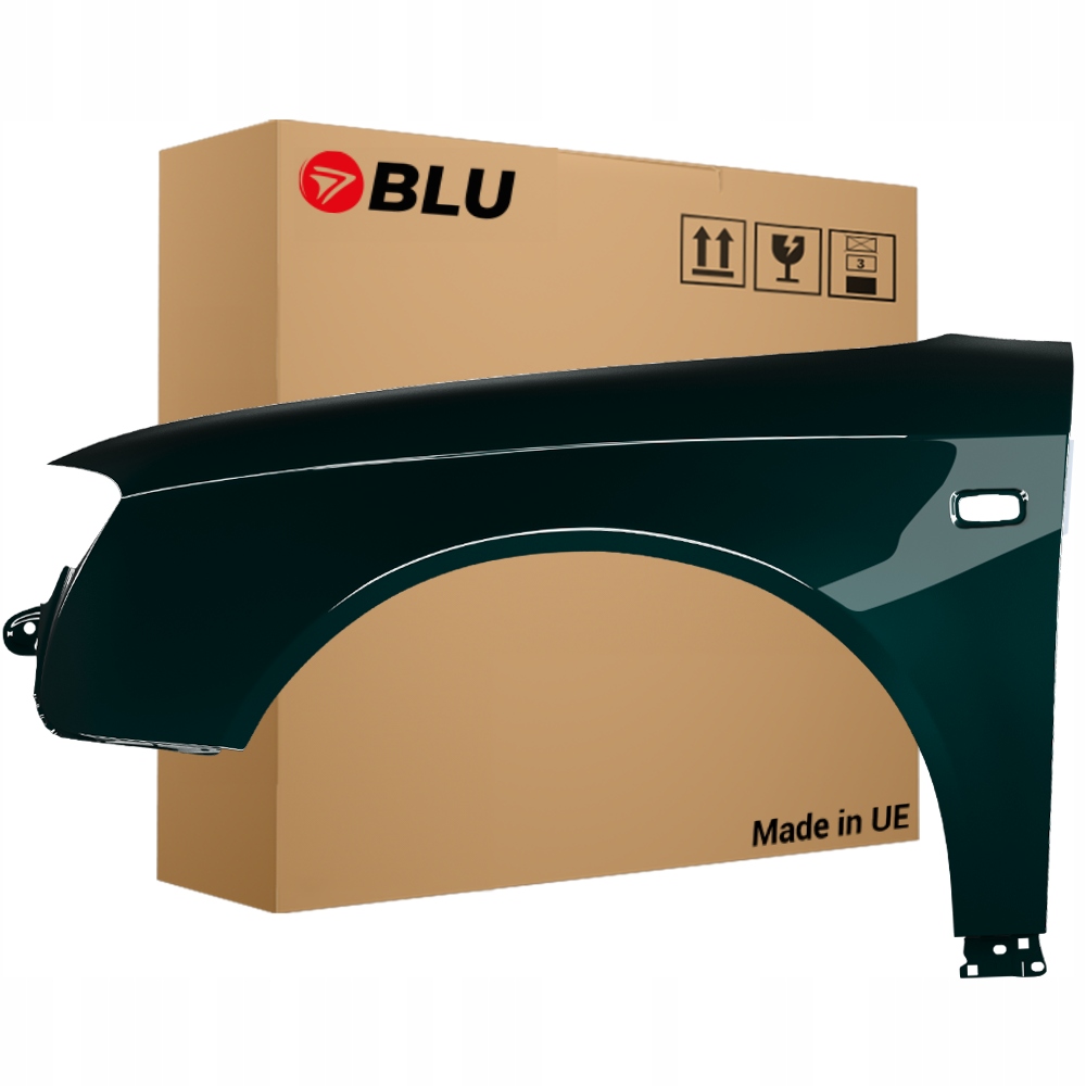 Blu Blatník Audi A4 B7 LZ6E levý zelený 04-08 přední Pozink TiefGrün