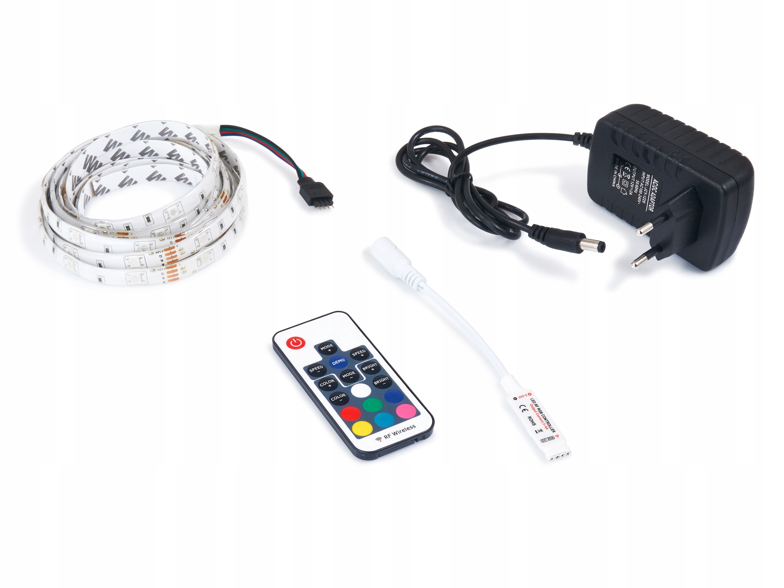

Taśma Led Rgb Wodoodporna 2.5M Pilot Zasilacz