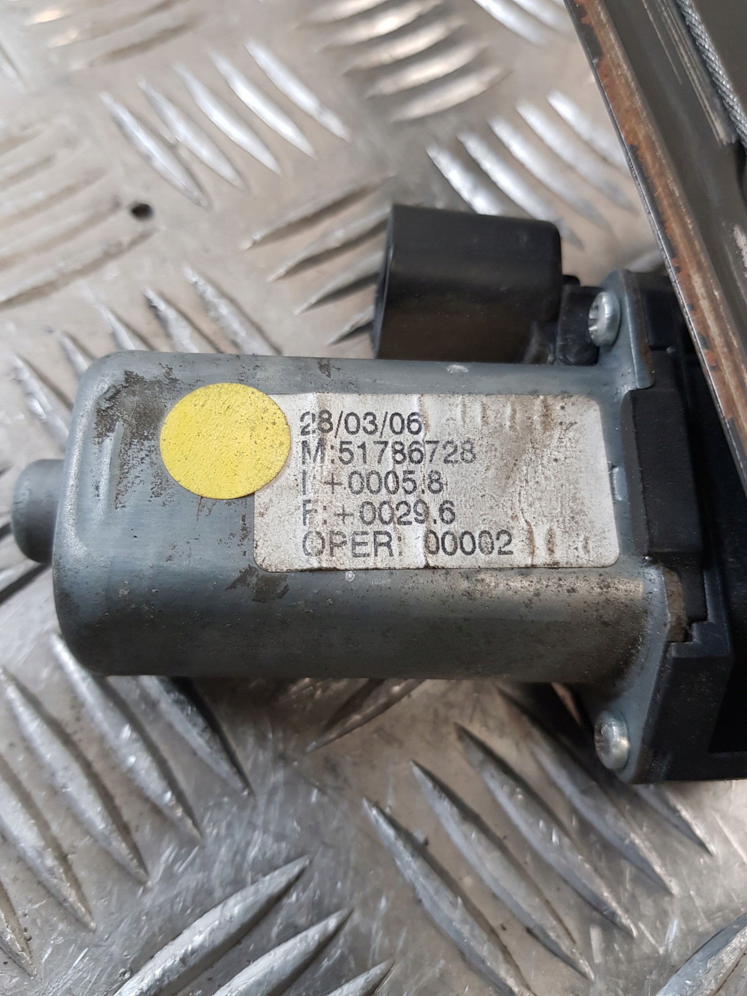 window regulator right front 51786728 FIAT PUNTO 06R