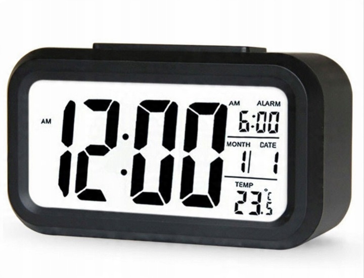 

Budzik Zegar Led Termometr Podświetlenie 12/24H