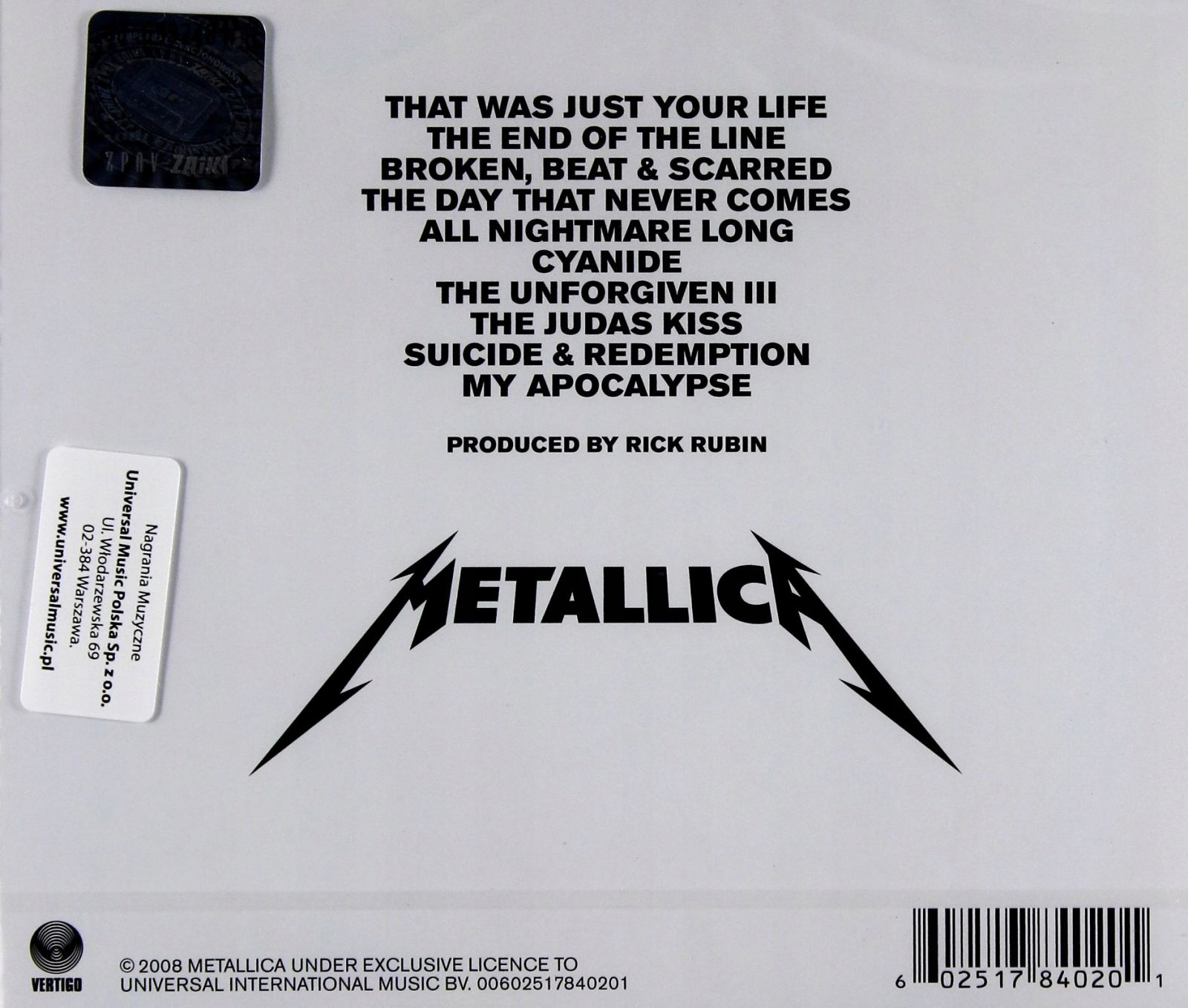 

Metallica: Death Magnetic (CD)