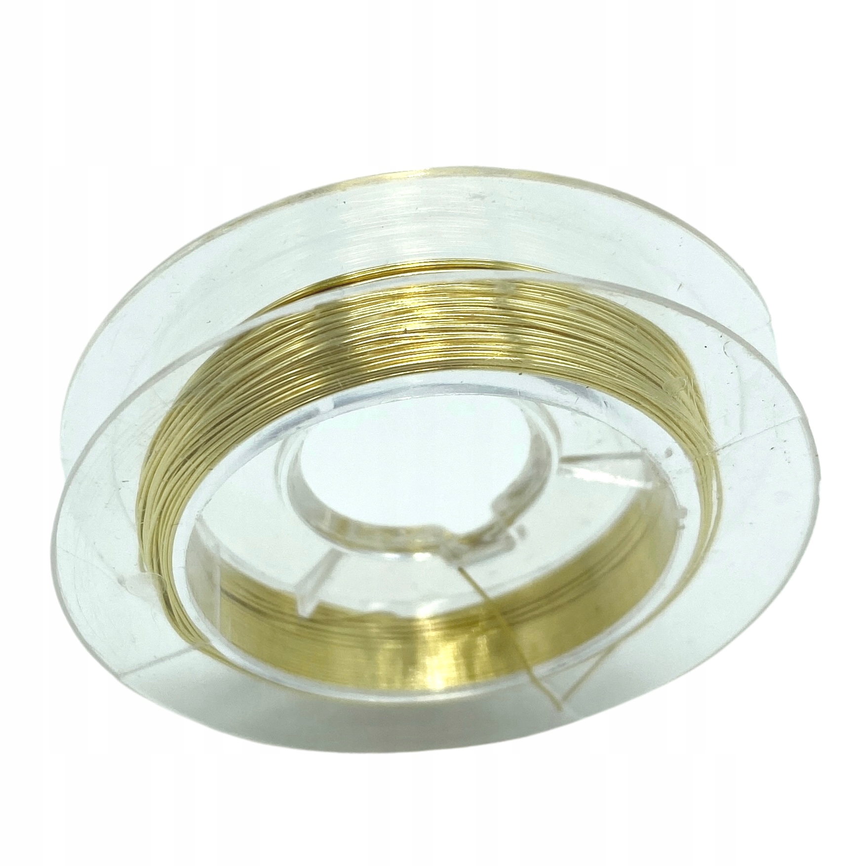 Drut jubilerski metaloplastyka wire-wrapping 0,4 mm; miedziany; złoty; 10 m