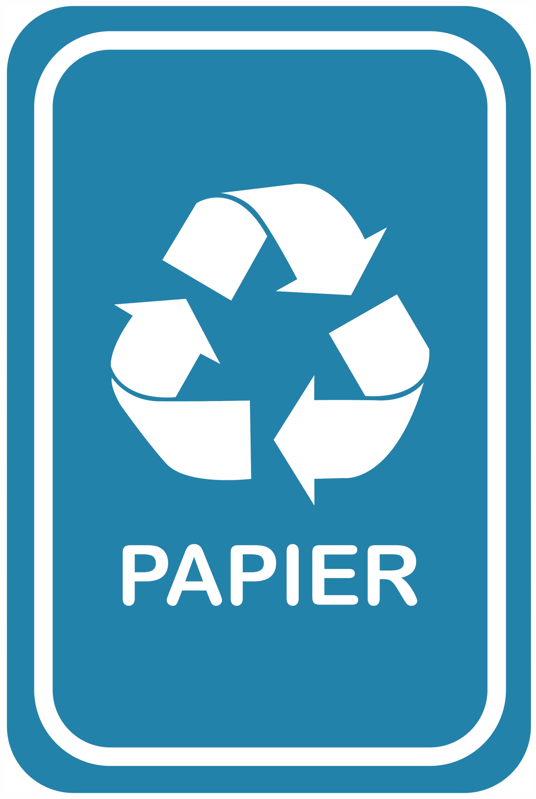 

Papier Naklejki na kosz Segregacja Śmieci 20 x30cm