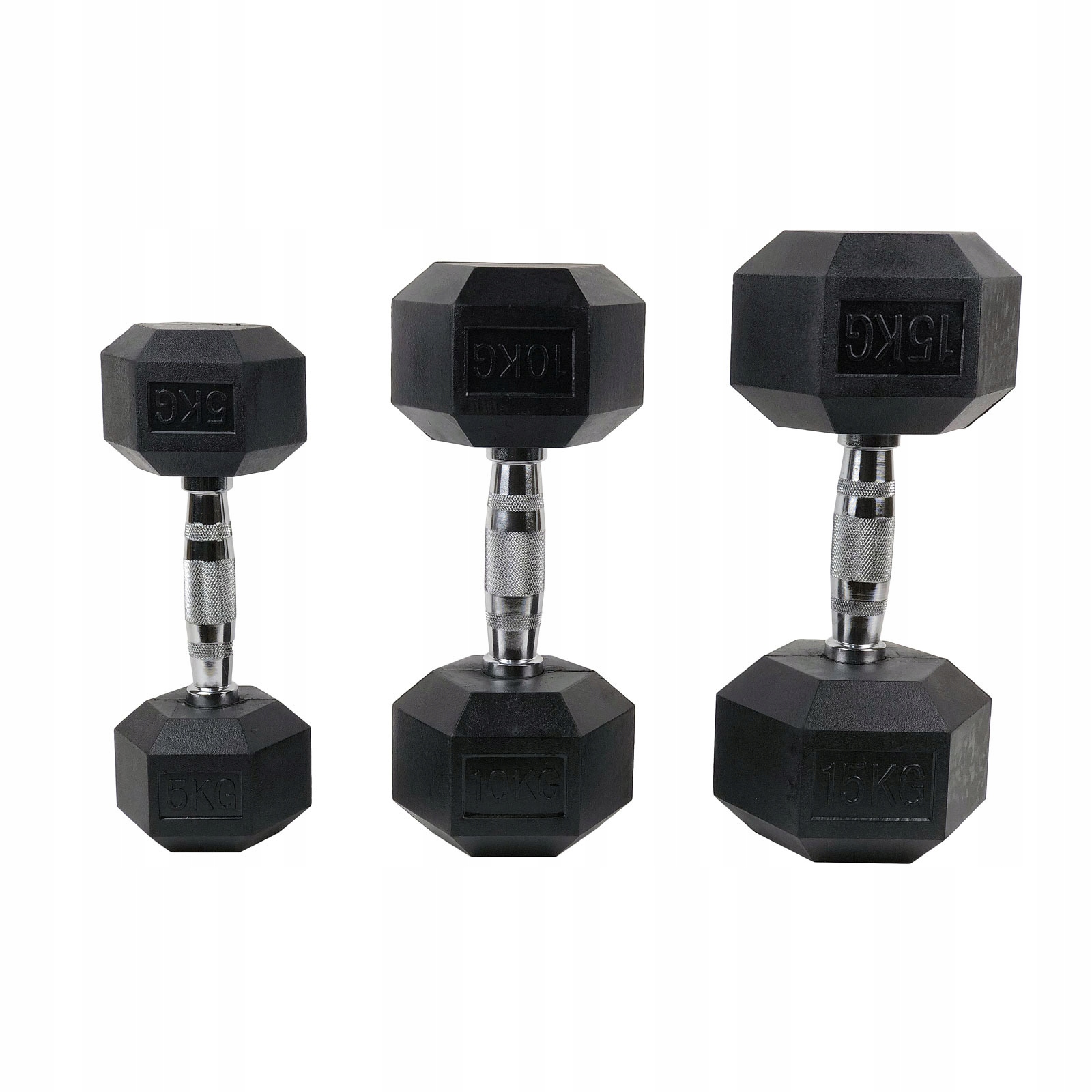 HANTLA HEX GUMOWANA DO ĆWICZEŃ CIĘŻAREK 1 KG Typ stałe