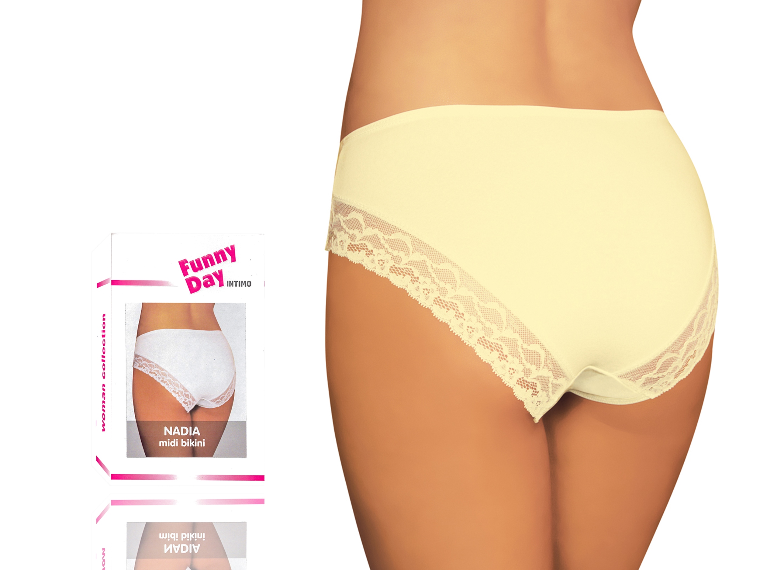 

Nadia midi bikini Funny Day kremowe S